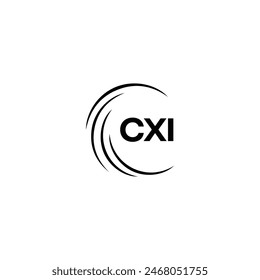 CXI logo. CXI set , C X I design. White CXI letter. CXI, C X I letter logo design. Initial letter 
