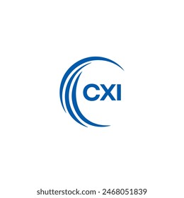 CXI logo. CXI set , C X I design. White CXI letter. CXI, C X I letter logo design. Initial letter 