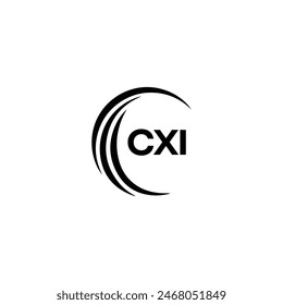 CXI logo. CXI set , C X I design. White CXI letter. CXI, C X I letter logo design. Initial letter 