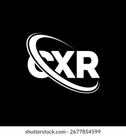 CXR logo. CXR letter. CXR letter logo design. Initials C XR logo linked with circle and uppercase monogram logo. CXR typography for technology, business and real estate brand.