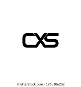 cxs letter original monogram logo design