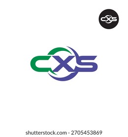 Letras do logotipo CXS Acrônimo inicial