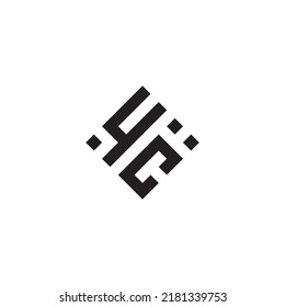 Logotipo de concepto geométrico abstracto CY en diseño profesional de alta calidad que será mejor para el estilo de la calle