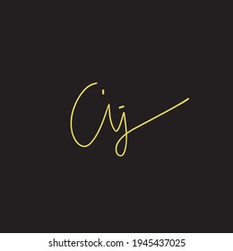 CY c y Initial handwriting creative fashion elegant design logo Sign Symbol template vector icon