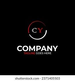 CY creative modern letters logo design template