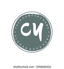 CY Logo inicial Branding Brush negocio de bodas