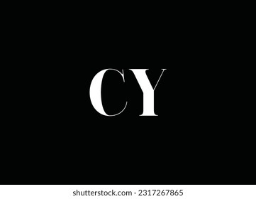 CY  Letter Initial Logo Design and  Vector logo