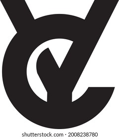 CY letter modern logo design