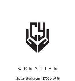 cy logo design vector icon modern symbol