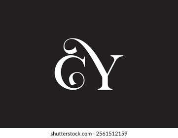 CY monogram logo design and company logo