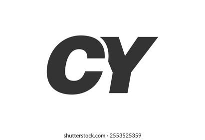 CY Techno Editable Font Logo For Corporate Branding. Bold, Futuristic Design With Unique Typographic Ideas. Minimal Custom Type And Dynamic Letter Variations For Promotion, Printing, And Book Titles