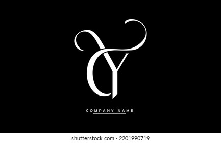 CY, YC Abstract Letters Logo Monogram