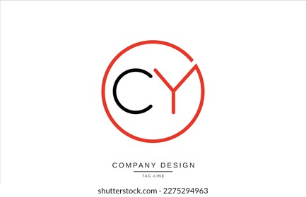 CY, YC, Abstract Letters Logo Monogram