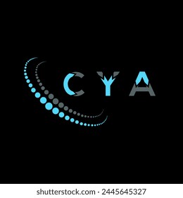 CYA letter logo abstract design. CYA unique design. CYA.
