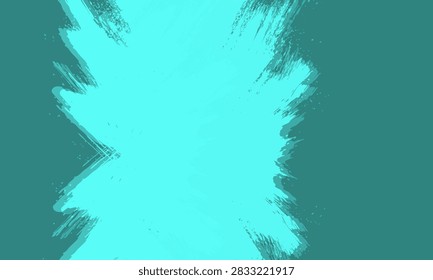 cyan abstract background with a rough grunge texture dynamic brushstrokes. Perfect for urban poster designs, punk and rock album covers, or bold contemporary.	