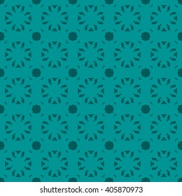 Cyan abstract background, striped textured geometric seamless pattern