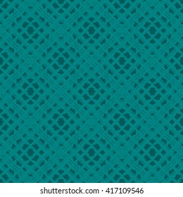 Cyan abstract background, striped textured geometric seamless pattern