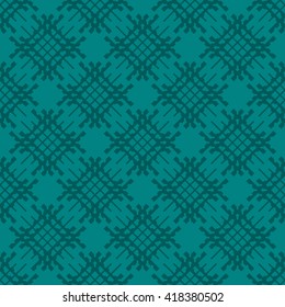 Cyan abstract background, striped textured geometric seamless pattern