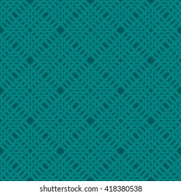 Cyan abstract background, striped textured geometric seamless pattern