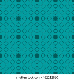 Cyan abstract background, striped textured geometric seamless pattern