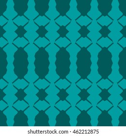 Cyan abstract background, striped textured geometric seamless pattern