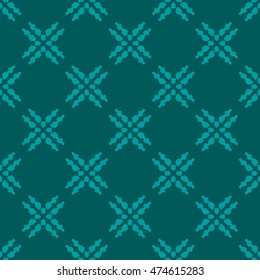 Cyan abstract background, striped textured geometric seamless pattern