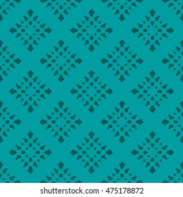 Cyan abstract background, striped textured geometric seamless pattern