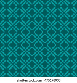 Cyan abstract background, striped textured geometric seamless pattern