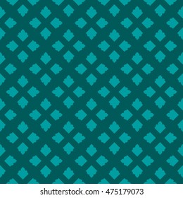 Cyan abstract background, striped textured geometric seamless pattern