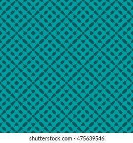 Cyan abstract background, striped textured geometric seamless pattern