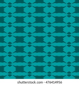 Cyan abstract background, striped textured geometric seamless pattern