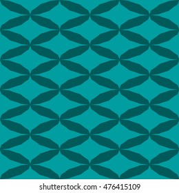 Cyan abstract background, striped textured geometric seamless pattern