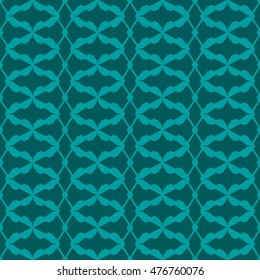 Cyan abstract background, striped textured geometric seamless pattern