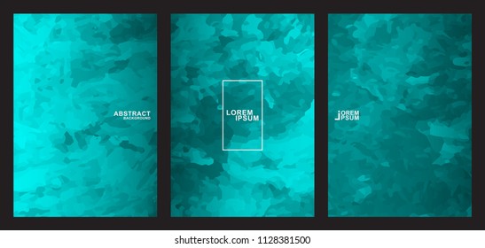 Cyan Abstract Background Vector Collection.