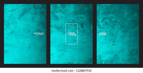 Cyan Abstract Background Vector Collection.
