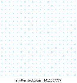 Cyan abstract pattern. Geometric seamless vector background - cyan shapes of different size on light blue backdrop