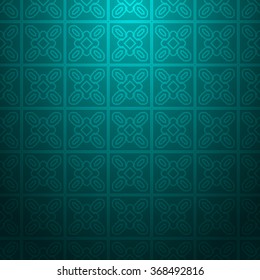 Cyan abstract striped textured geometric pattern