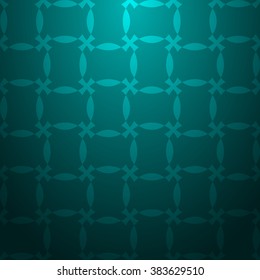 Cyan abstract striped textured geometric pattern