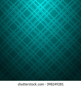 Cyan abstract striped textured geometric pattern