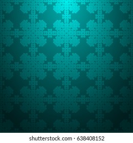 Cyan abstract striped textured geometric pattern
