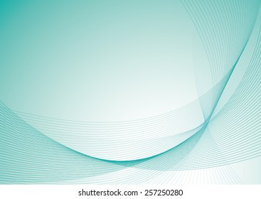 cyan background with curves