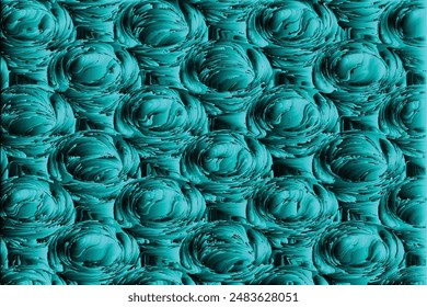 Cyan, black color combination pattern type gradient background design.