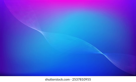 Líneas mezcladas cian con fondo abstracto degradado azul rosa agradable para el Fondo de pantalla o el Anuncio