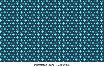 Cyan Bloodroot Flower Pattern Background