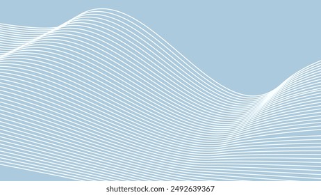 Cyan blue abstract background with curve line for backdrop or presentation