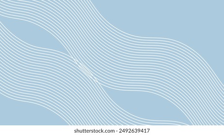 Cyan blue abstract background with curve line for backdrop or presentation