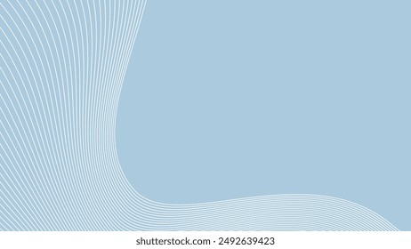 Cyan blue abstract background with curve line for backdrop or presentation