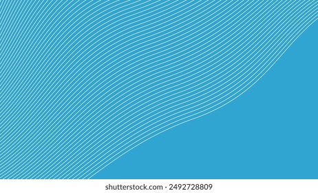 Cyan blue abstract background with curve line for backdrop or presentation