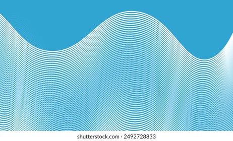 Cyan blue abstract background with curve line for backdrop or presentation