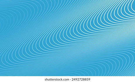 Cyan blue abstract background with curve line for backdrop or presentation